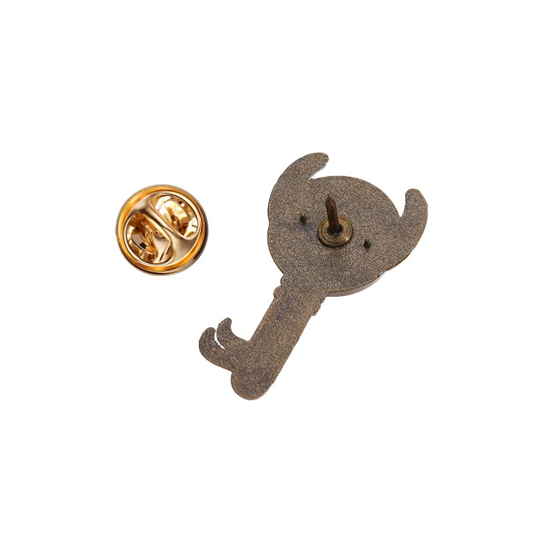 Retro Cartoon Dungeon Key Badge – Adventure Game Brooch Pin for Men & Women Party Accessories