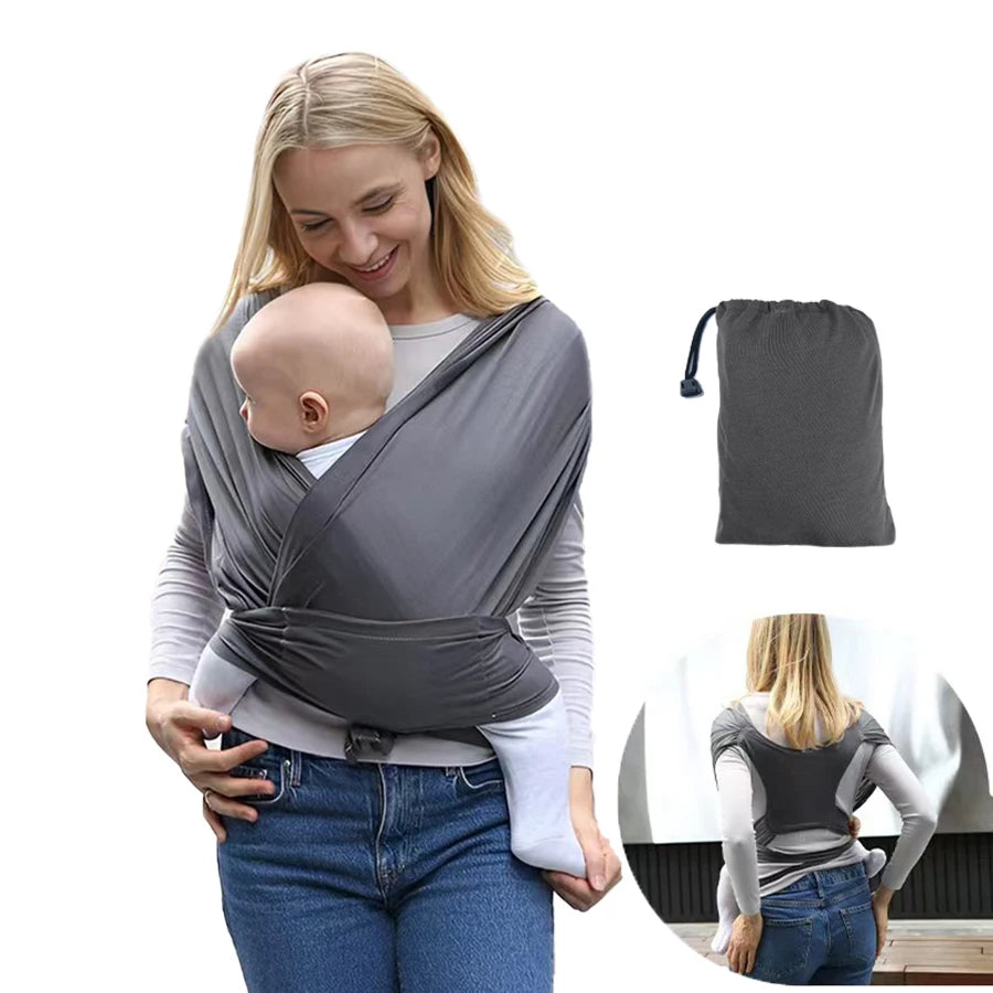 Ergonomic Baby Backpack Carrier - X-Shaped Newborn Sling with Comfortable Outdoor Support Straps