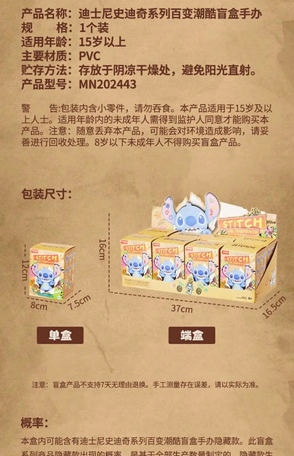 Original Disney Stitch Mystery Box — Hundred Changes Cute Cartoon Collectible Toy