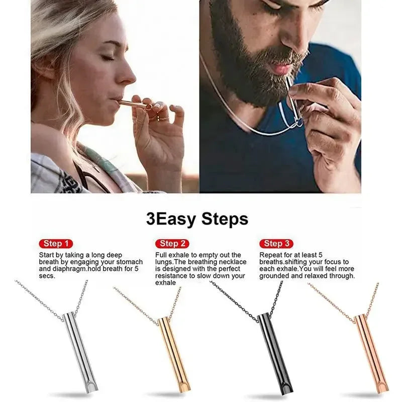 New Black Pillar Necklace for Men & Women, Trendy Stainless Steel 3D Bar Chain, Party Jewelry & Couple Gifts