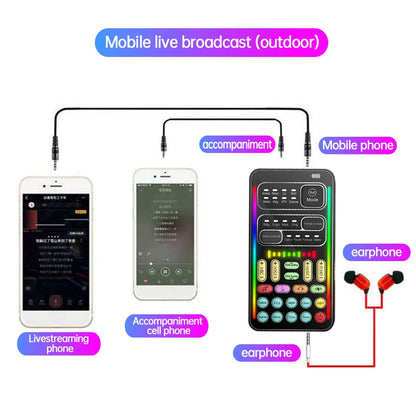 New i9 Portable Handheld Voice Changer – Mini Sound Card with 8 Multi-Functional Sound Effects
