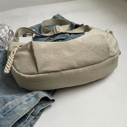 New Nylon Fabric Shoulder Bag – High Capacity Women's Crossbody Messenger Bag, Versatile & Leisure Hobo