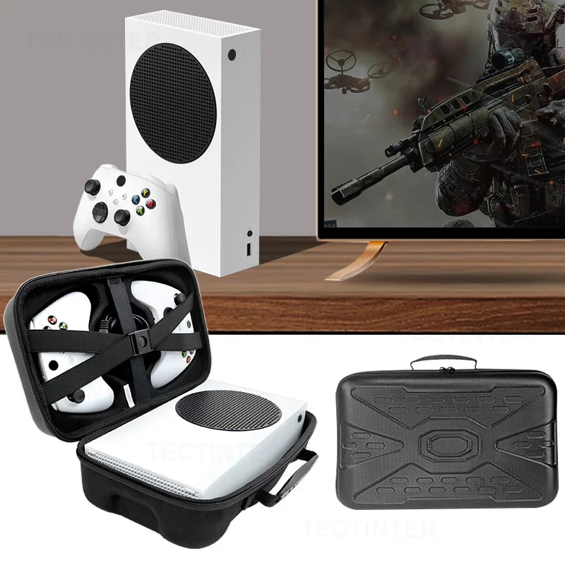 Portable Shockproof EVA Storage Bag for Xbox Series S — Hard Carrying Case for Console & Accessories