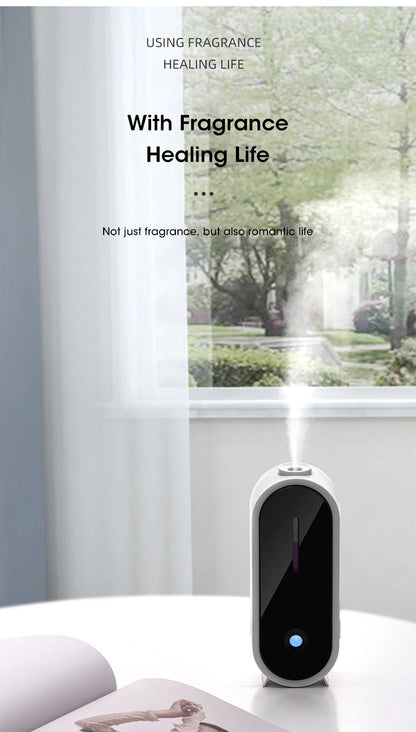 Automatic Fragrance Sprayer - USB Ambient Light, Wall-Mounted Aromatherapy Machine for Home & Commercial Use