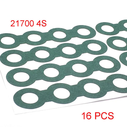 18650/21700/32650 Li-ion Battery Insulation Gasket – Barley Paper Insulating Glue Patch & Electrode Pads for Battery Pack