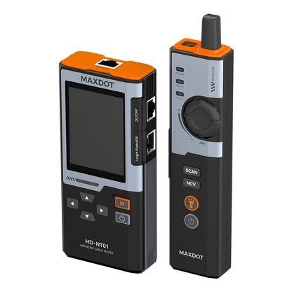 MAXDOT Network Cable Tester - RJ45/RJ11 Line Finder with PoE Detection & Network Repair Functions
