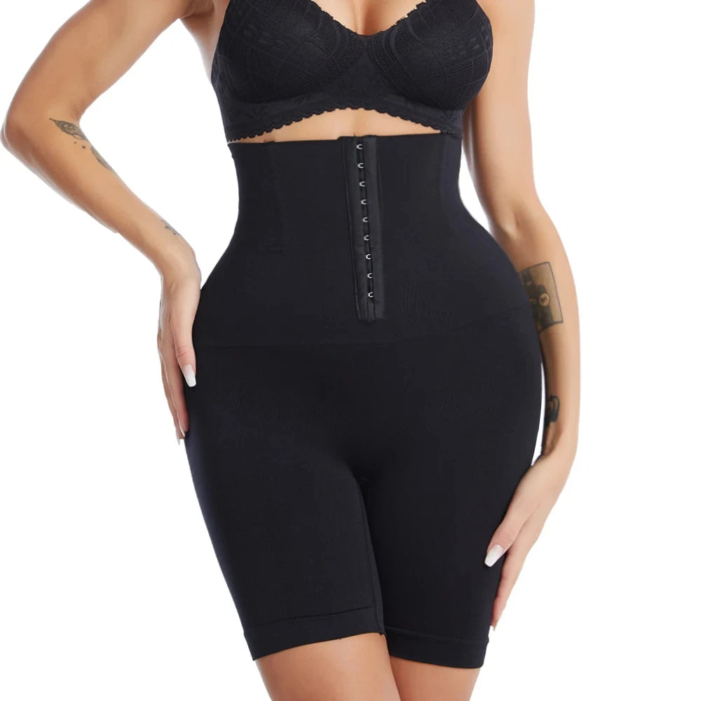 High Waist Flat Belly Belt – Women’s Stretch Shapewear Waist Slimming Panties & Abdomen Control Body Shaper Shorts