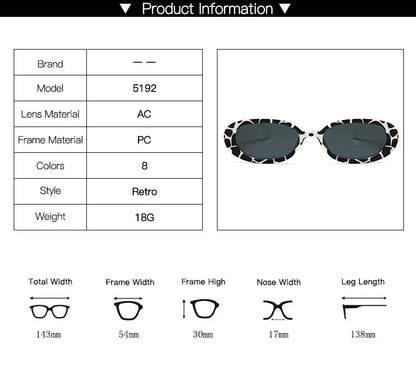 Vintage Small Oval Sunglasses for Women – Luxury Brand Designer Retro Black & Red UV400 Eyewear