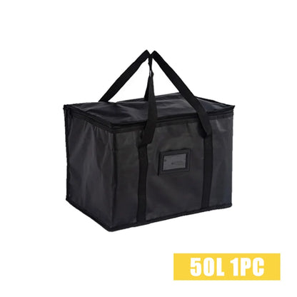 70L Large Capacity Insulated Cooler Bag – Thermal Foil Lunch & Food Storage Tote, Portable Zip Picnic & Camping Bag for Hot & Cold Retention