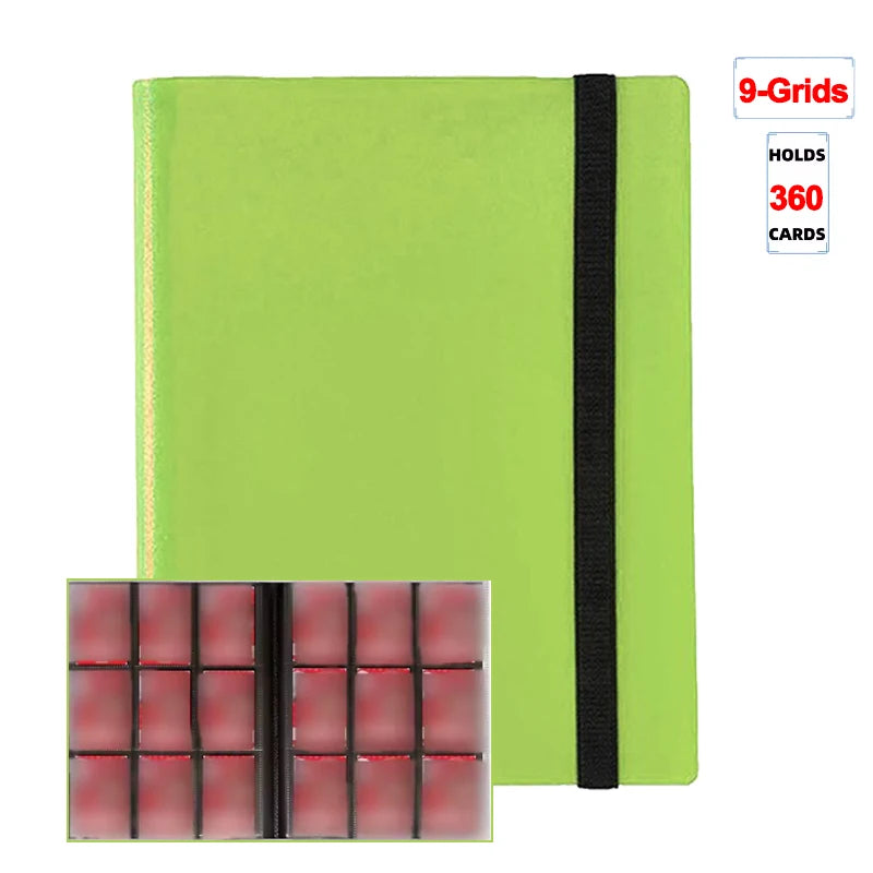 Trading Card Binder - 160/360/480 Capacity Side-Loading PP Card Holder Album for Gaming Cards