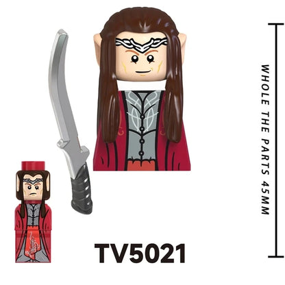 TV6403/TV6404/TV6405 Blocks Toy Set — Orcs, Dwarfs, Elves & Rohan Knight Action Figures Building Bricks for Kids Gift