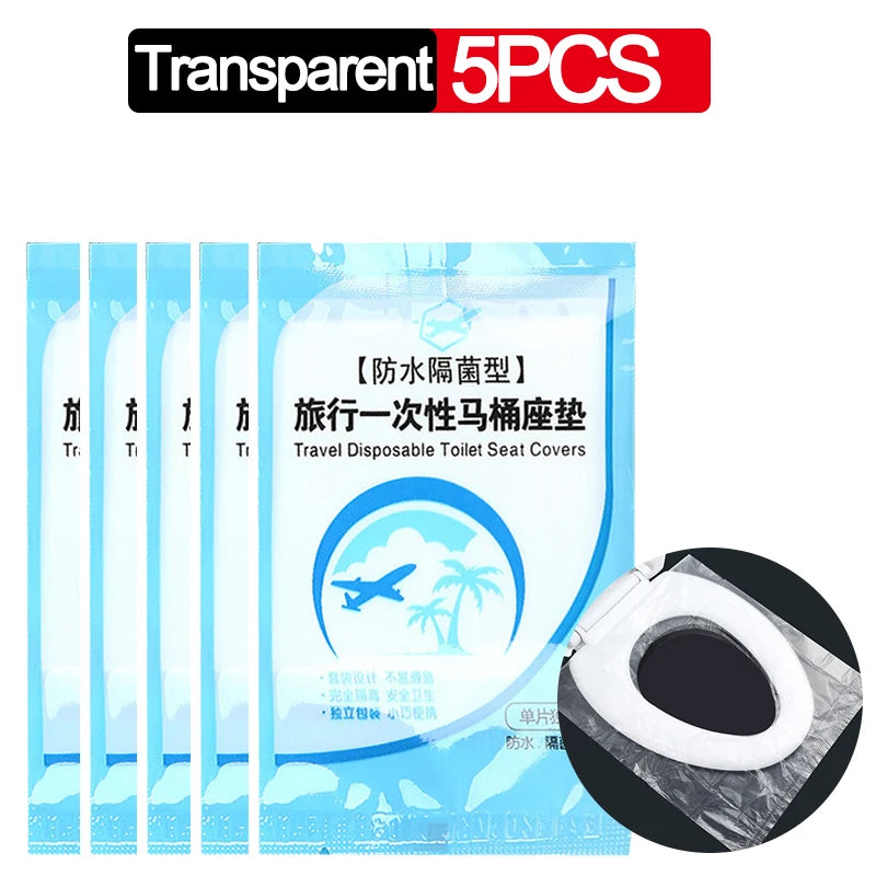 Disposable Toilet Seat Covers - Portable Waterproof Travel Toilet Seat Pads for Safe Bathroom Hygiene Accessories