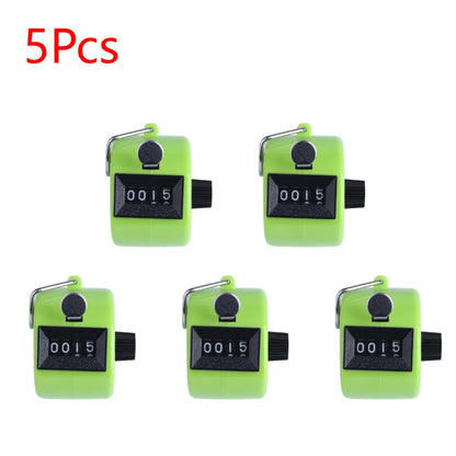 Handheld 4-Digit Tally Counter – Mechanical Manual Palm Clicker for Number Counting, Assorted Colors