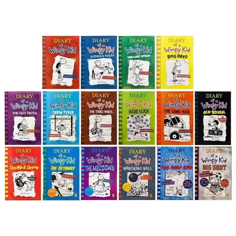 10-Book Set Diary of a Wimpy Kid – English Children’s Fiction Books Volumes 1-10