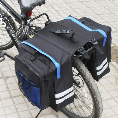 MTB Bicycle Rear Rack Carrier Bag - Durable Double Side Trunk Luggage Pannier, Cycling Travel Seat Bag