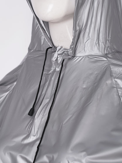 Unisex PVC Sauna Suit — Long Sleeve Top & Elastic Waistband Pants for Men & Women, Slimming Fitness Workout Outfit