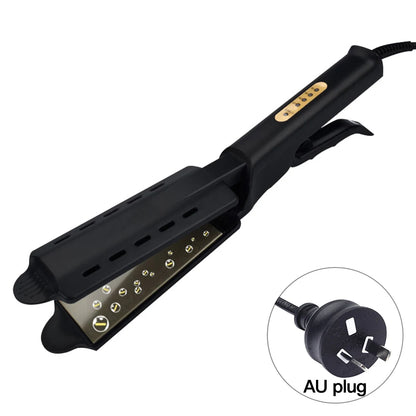 Hair Straightener with Four-gear Temperature, Ceramic Tourmaline Ionic Flat Iron for Women, Wide Panel Design