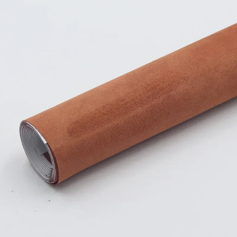 Self-Adhesive Suede Leather Fabric Roll - 50x300cm Velvet Cloth for Car Interior Modification, Door Panels, DIY Craft & Upholstery Projects