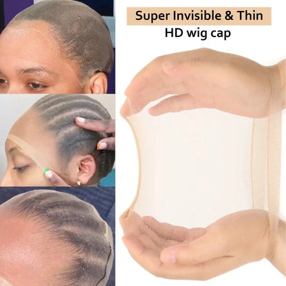 20-100PCS HD Wig Caps for Women – Thin Invisible Stocking Caps for Wigs, Breathable and Stretchable Wig Caps