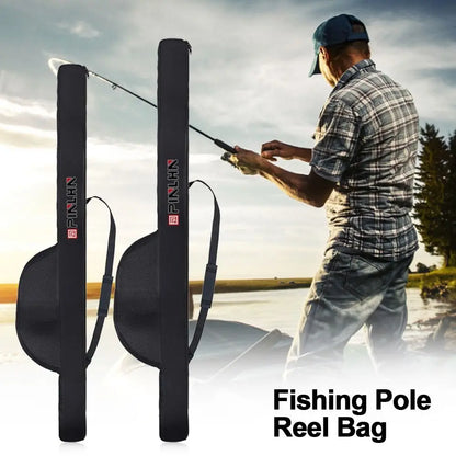 Portable Folding Fishing Rod Bag 118/128cm – Durable Fishing Pole & Reel Case with Shoulder Strap Travel Carry Storage Bag