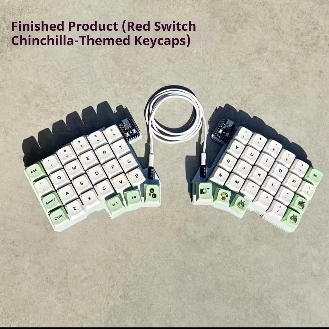 Silakka54 Split Mechanical Keyboard - Ergonomic Hot-Swappable QMK/VIAL Programmable RP2040 Keyboard