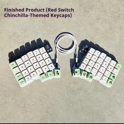 Silakka54 Split Mechanical Keyboard - Ergonomic Hot-Swappable QMK/VIAL Programmable RP2040 Keyboard
