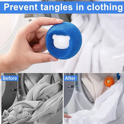 Pet Hair Remover Ball - Reusable Laundry Washing Machine Filter for Cat Hair & Fur - 1-5pcs