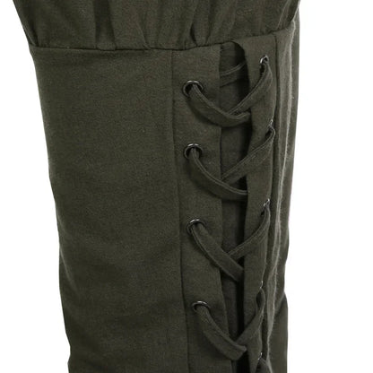 Pirate Cosplay Pants for Men — Renaissance Medieval Gothic Costume Trousers, Plus Size 3XL