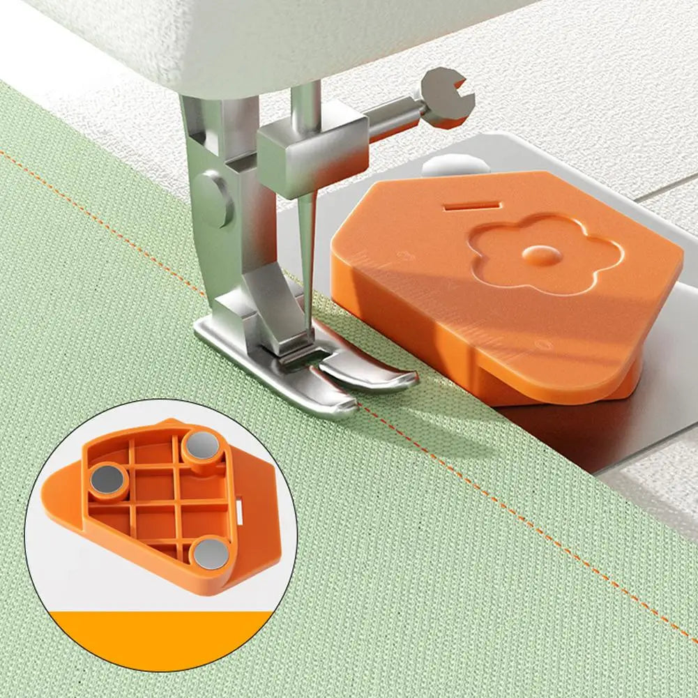 Magnetic Seam Guide for Sewing Machine - Multifunctional Hem Guide with Scale