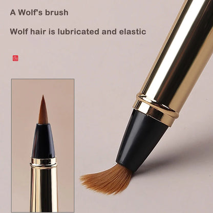 Morandi Fountain Pen Calligraphy Brush | Soft Weasel Hair Small Regular Script | Student Painting Writing Tool