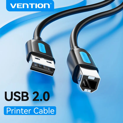 Vention USB Printer Cable USB 3.0 Type A to B Male Cord for Canon Epson HP Label Printers and DAC Devices