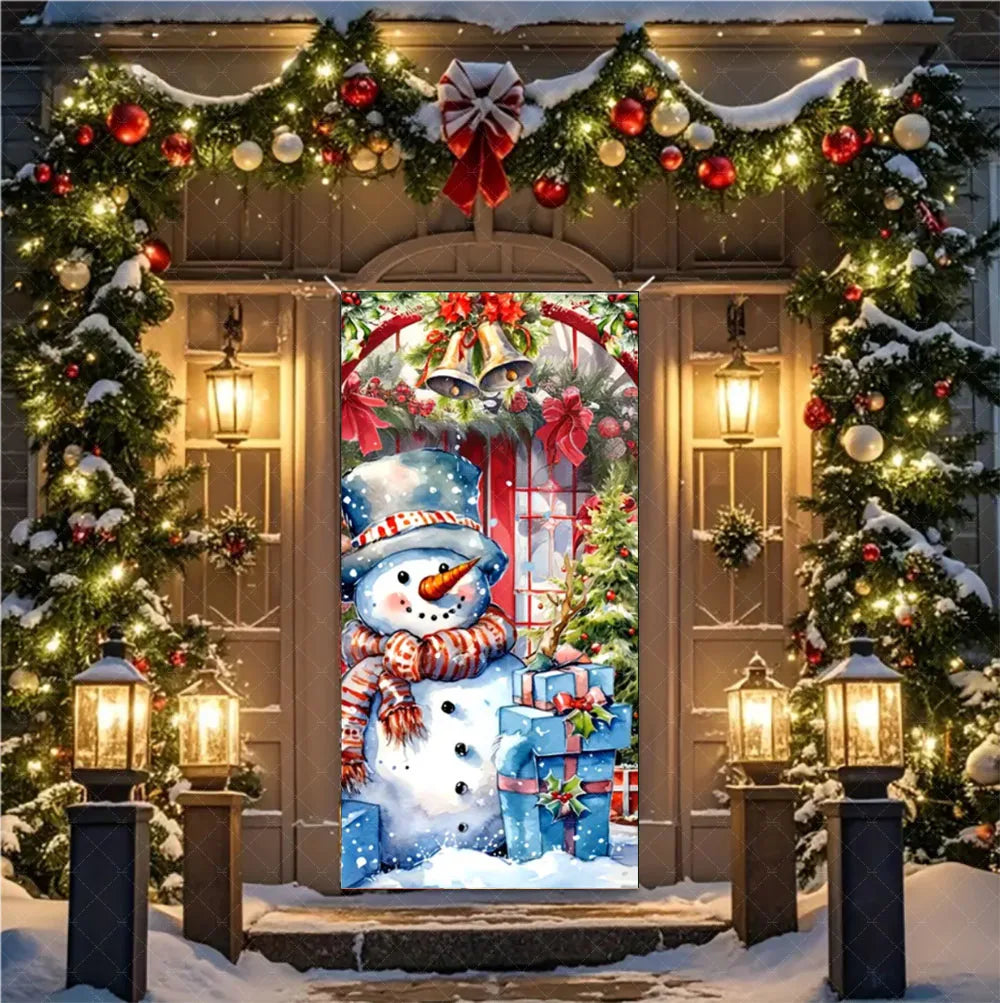 Christmas Hanging Door Banner – Antithetical Couplet Wall Decoration for Merry Christmas 2026 Party & Xmas Gift