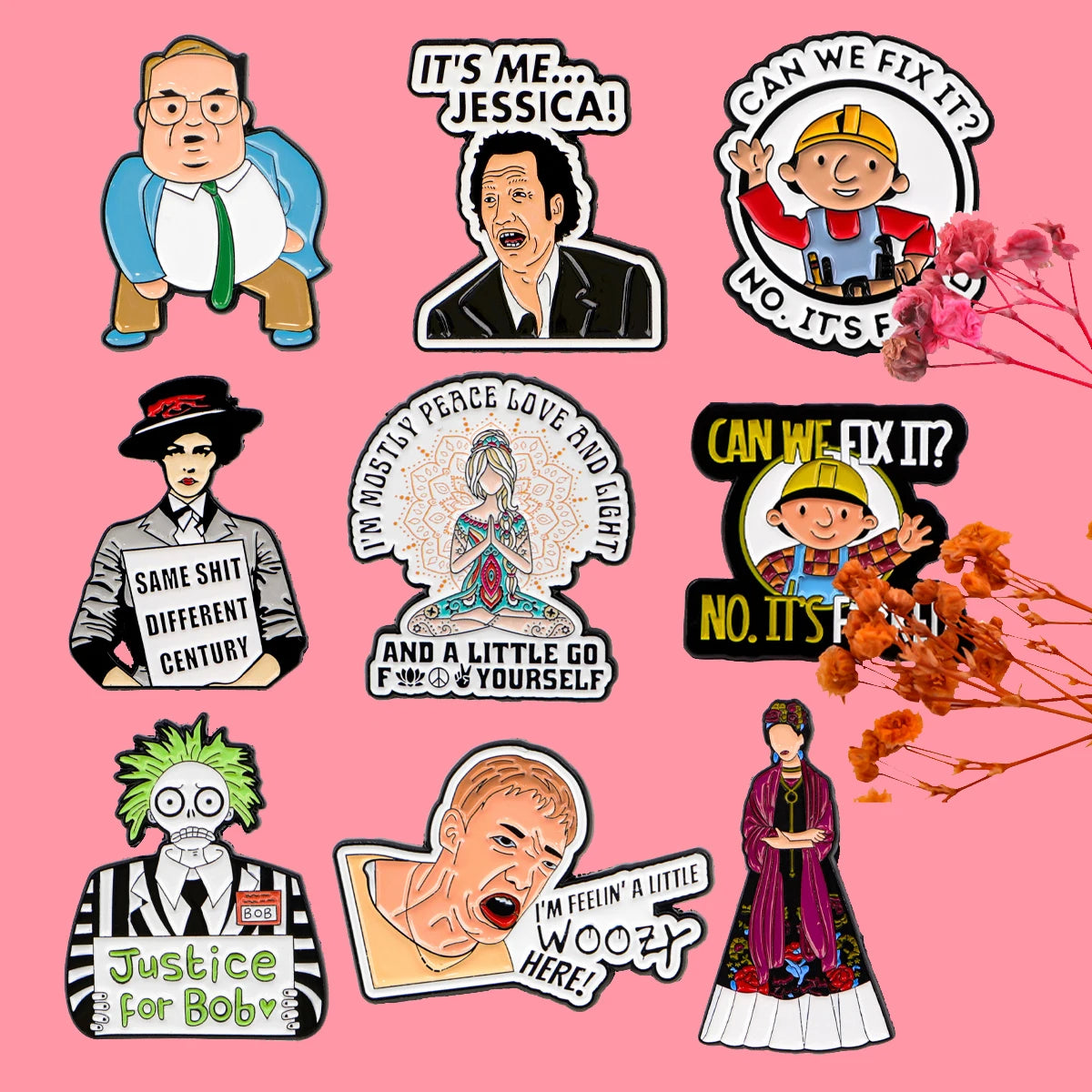 Feminism Mexican Painter Enamel Pin – Cartoon Figure Lapel Brooch for Backpack, Clothing & Accessories, Fashion Jewelry Gift