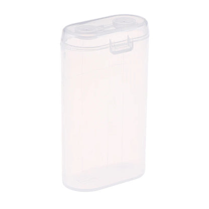 1PC 18650 Battery Portable Waterproof Clear Holder - Transparent Plastic Safety Case for 2 Sections 18650 - Storage Box