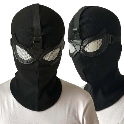 Peter Parker Spider-Man Cosplay Mask – Black Stealth Suit Helmet for Halloween & Party