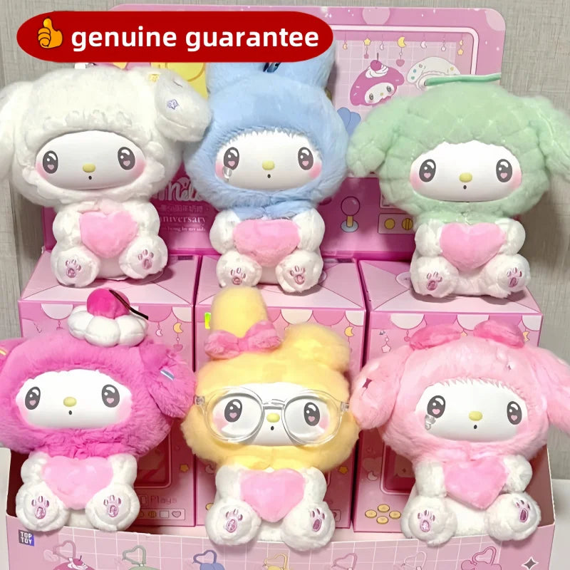 Genuine My Melody 50th Anniversary Vinyl Blind Box – Creamy Candy Series Kawaii Bag Pendant Mystery Gift