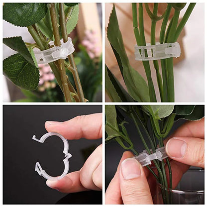 Reusable Plastic Plant Clips: Supports for Tomato Stem Grafting, Vine Fixing - Orchard and Garden Tools