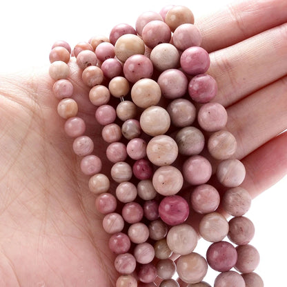 Natural Stone Round Beads 4-12mm Tiger Eye Lava Turquoise Jade for DIY Jewelry Making Bracelet Craft Supplies