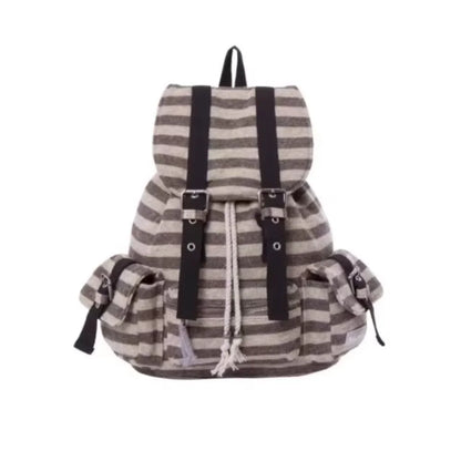 High-Quality Korean Unisex Backpack – Drawstring Design Soft Tote Bookbag with Large Capacity