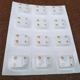 98pcs Ear Piercing Stud Earrings - Medical Body Jewelry Set for Piercing Gun Tools and Accessories