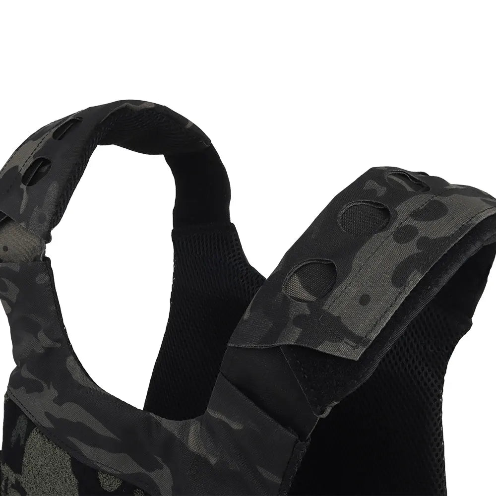 FCPC Tactical Vest Ferro – Lightweight Folding Airsoft Plate Carrier with Breathable Design, Portable Hunting Mag Pouch & Army Equipment