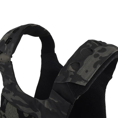 FCPC Tactical Vest Ferro – Lightweight Folding Airsoft Plate Carrier with Breathable Design, Portable Hunting Mag Pouch & Army Equipment