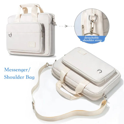 Shockproof Laptop Shoulder Bag for 13.3 15.6 inch Macbook Air, M1, M2, 2023 Pro, 16, 14 inch Huawei, Dell, Lenovo, HP - Messenger Handbag