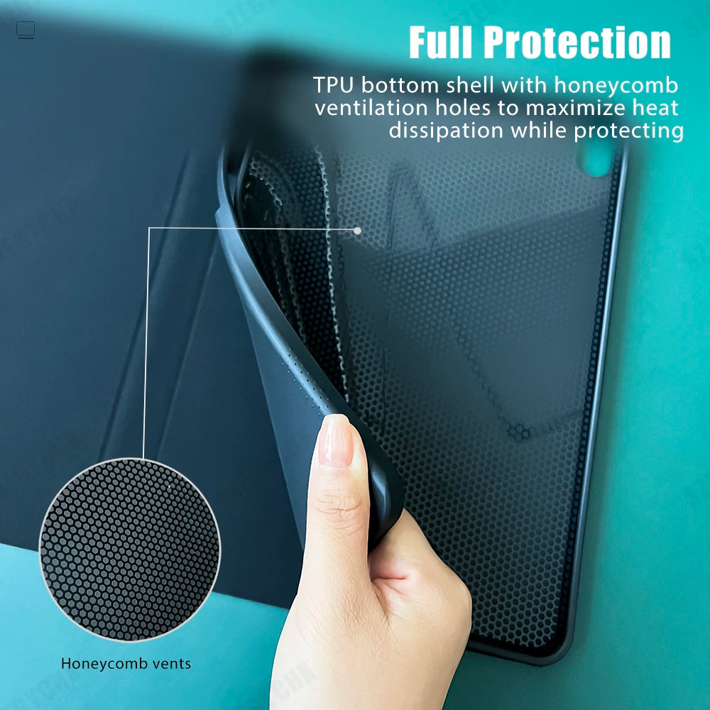 Magic Keyboard & Wireless Mouse Case for iPad — Compatible with iPad 9th Gen, 10.2-inch (7th/8th), iPad Pro 11 M4, Air M3, and Air 4/5 10th Gen