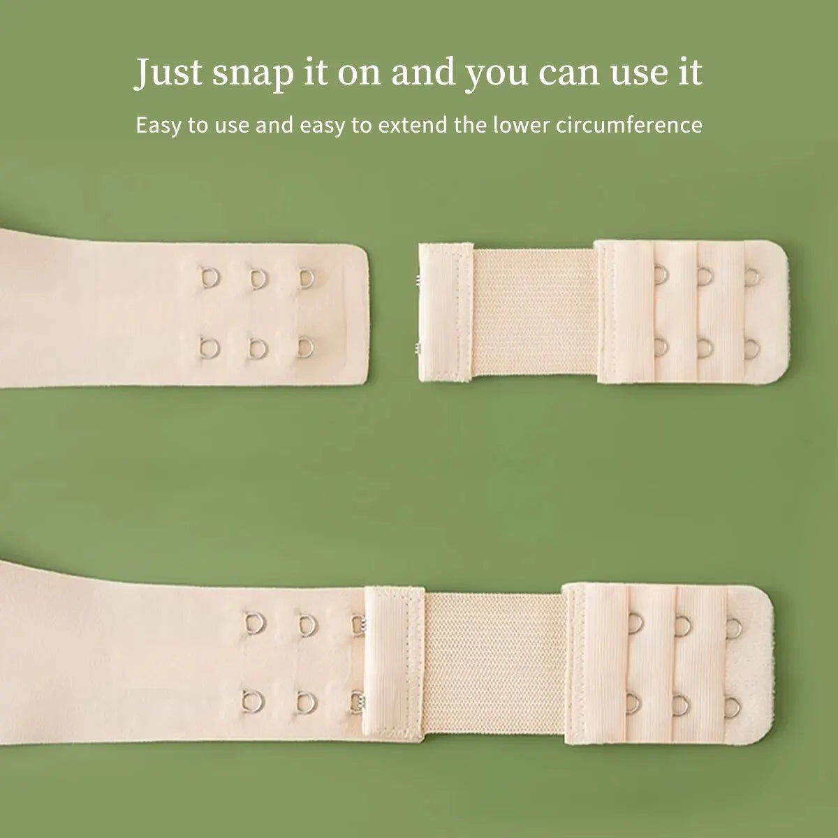 3PCS 2-Hook Bra Extender Straps – Elastic, Soft & Comfortable 3-Row Extension for Women’s Underwear Accessories