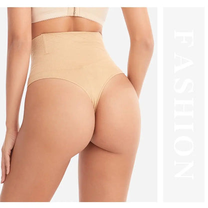 Women's Sexy High Waist Thong Shaper - Slimming Tummy Control Panties, Butt Lifter Shapewear Lingerie Fajas