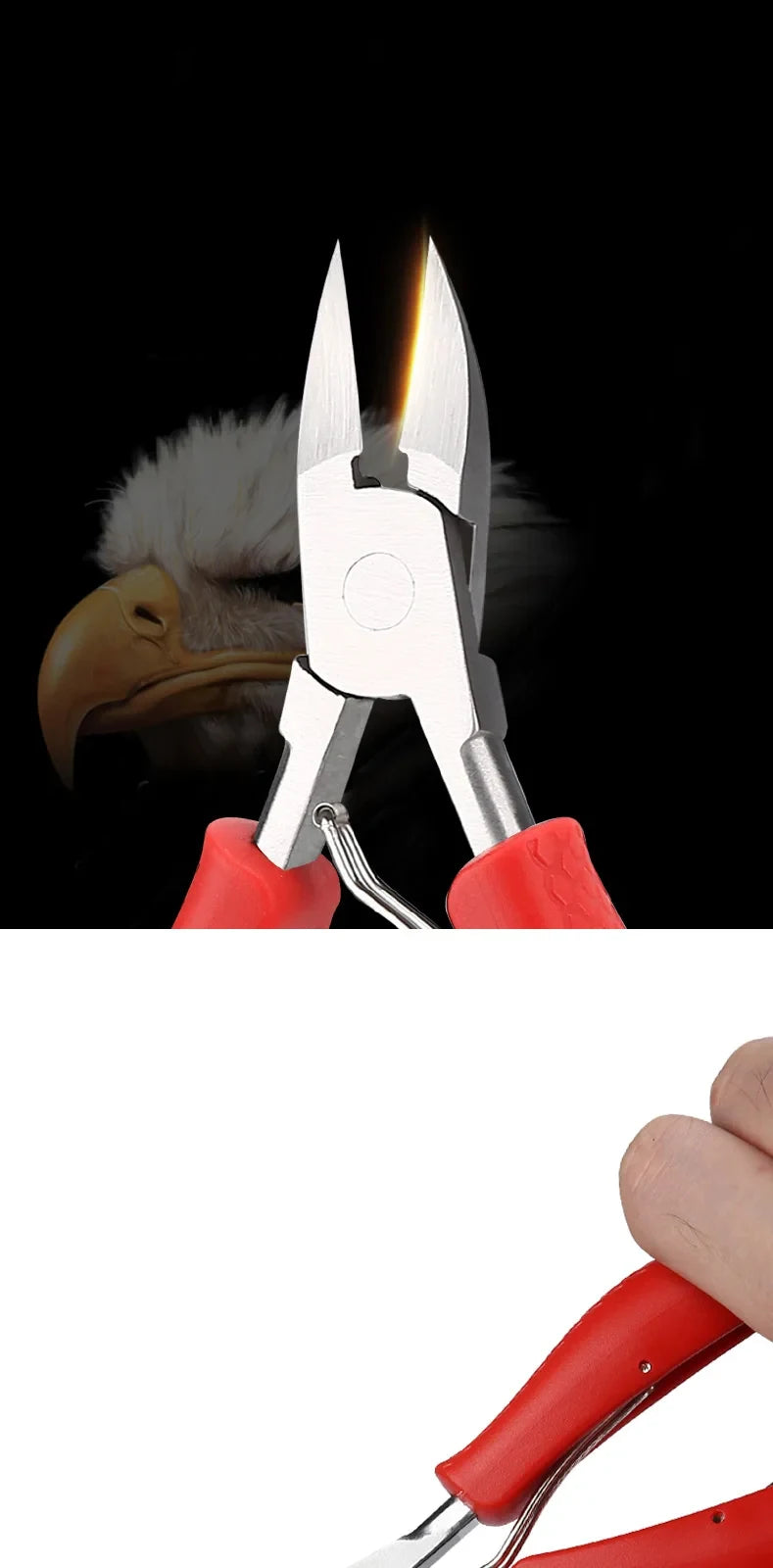 Nail Clipper Set for Ingrown Toenails — Paronychia Correction Nippers, Pedicure & Manicure Tools with Dead Skin Scissors