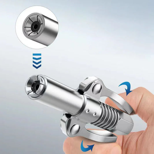 10000 PSI Grease Gun Coupler: Quick Release NPT1/8 Oil Pump Tip Tool - High-Pressure Grease Nozzle for Car Repair