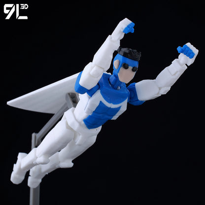 9L3D Lucky 13 Invincible Boy Eve Action Figure — 3D Printed Anime Model, Multi-Jointed Poseable Collectible Toy Gift for Fans