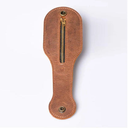 Genuine Leather Coin Purse for Men – Vintage Cowhide Multi-Function EDC Wallet and Waist Money Bag